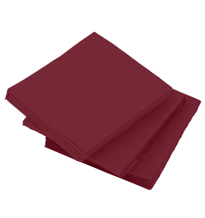 Tovagliolo di Carta micro-point Bordò 20x20cm (2400 Pezzi) Tovagliolo di Carta micro-point Bordò 20x20cm (2400 Pezzi)