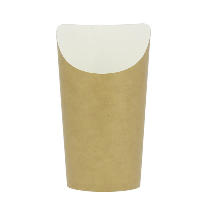 Bicchiere di Cartone Kraft per Fritti e Wrap Ø8,1x14cm (1.320 Pezzi) Bicchiere di Cartone Kraft per Fritti e Wrap Ø8,1x14cm (1.320 Pezzi)