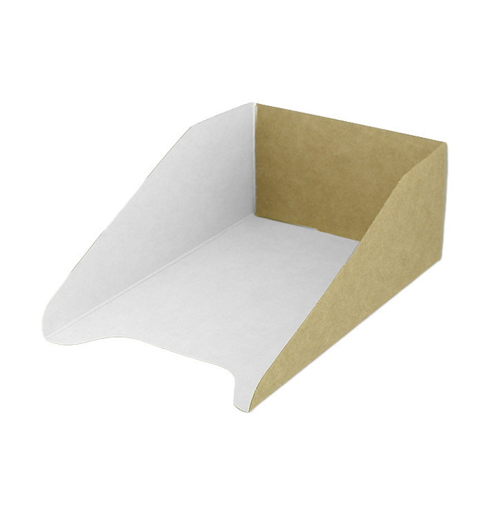 Vassoio di Carta per Gaufres 16x10cm (800 Pezzi) Vassoio di Carta per Gaufres 16x10cm (800 Pezzi)