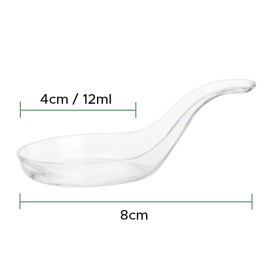 MiniCucchiaio Degustazione Trasp. 8 cm (24 Pezzi)