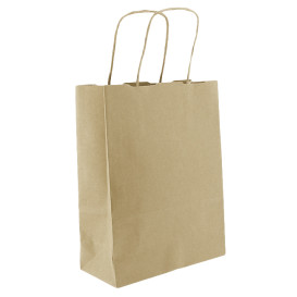 Buste Shopper in Carta 100g/m² 18+8x24cm (450 Pezzi)