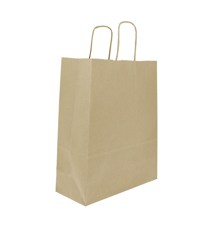 Buste Shopper in Carta 100g/m² 25+11x31cm (250 Pezzi)