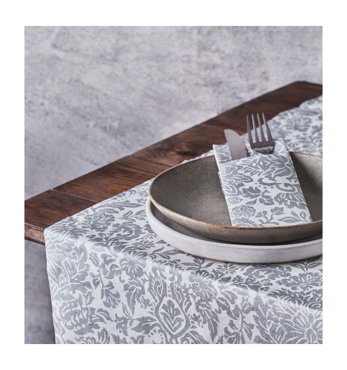 Tovaglia Rotolo Airlaid 0,4x48m "Versalles" Grigio 50g/m² P30cm (1 Pezzo) Tovaglia Rotolo Airlaid 0,4x48m "Versalles" Grigio 50g/m² P30cm (1 Pezzo)
