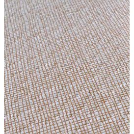 Tovaglia di Carta Taglio 1,2x1,2m "Tra le linee" Marrone 40g/m² (300 Pezzi)