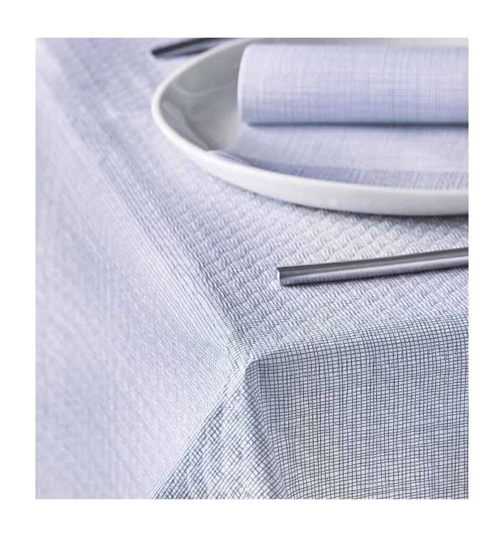 Tovaglia di Carta Taglio 1x1m "Tra le linee" Blu 40g/m² (400 Pezzi) Tovaglia di Carta Taglio 1x1m "Tra le linee" Blu 40g/m² (400 Pezzi)