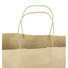 Buste Shopper in Carta Hawanna 100g/m² 46+16x49cm (200 Pezzi)