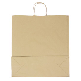 Buste Shopper in Carta Hawanna 100g/m² 46+16x49cm (200 Pezzi)