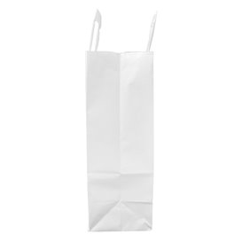 Buste Shopper in Carta Bianca 100g/m² 22+11x27cm (250 Pezzi)