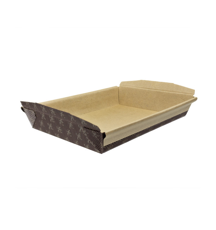 Stampo Forno Kraft 19x13,5x3,5 cm (250 Pezzi) Stampo Forno Kraft 19x13,5x3,5 cm (250 Pezzi)