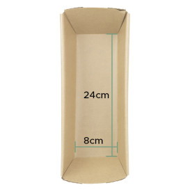 Stampo Forno Kraft 24x8x7 cm (240 Pezzi)
