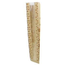 Sacchetto di Carta Kraft Finestra "Panes" 10+5x55cm (1.000 Pezzi)