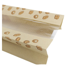 Sacchetto di Carta Kraft Finestra "Panes" 10+5x55cm (1.000 Pezzi)