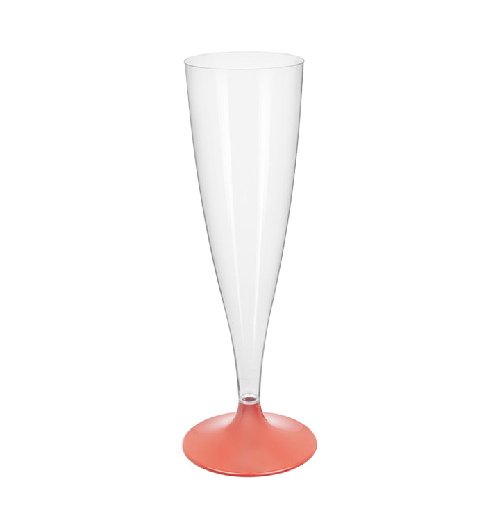 Flute Plastica Gambo Pesca Perlato 140ml 2P (20 Pezzi) Flute Plastica Gambo Pesca Perlato 140ml 2P (20 Pezzi)