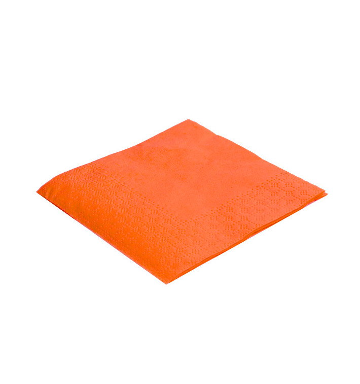 Tovagliolo di Carta Cocktail 20x20cm Arancione (100 Pezzi) Tovagliolo di Carta Cocktail 20x20cm Arancione (100 Pezzi)