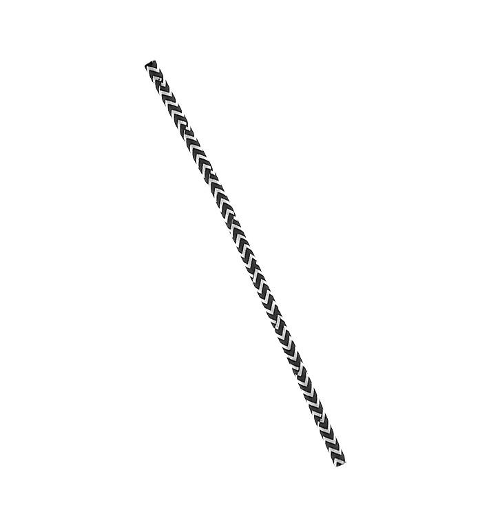 Cannucce Dritta di Carta Nero Bianco Ø6mm 20cm (6000 Pezzi) Cannucce Dritta di Carta Nero Bianco Ø6mm 20cm (6000 Pezzi)