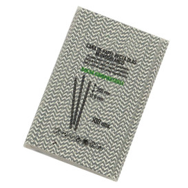 Cannucce Dritta di Carta Nero Bianco Ø6mm 20cm (100 Pezzi)