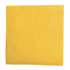 Tovagliolo di Carta Cocktail 20x20cm Giallo (100 Pezzi)