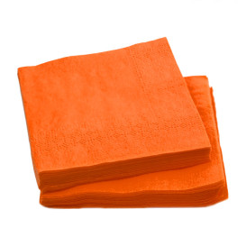 Tovagliolo di Carta Cocktail 20x20cm Arancione (6.000 Pezzi)