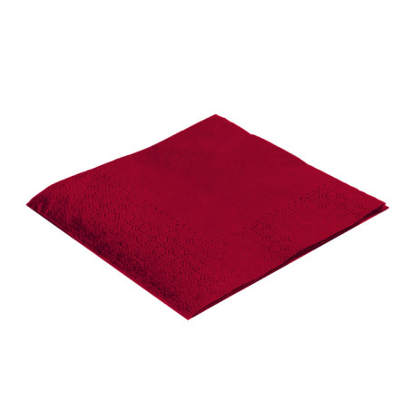 Tovagliolo di Carta Cocktail 20x20cm Bordò (100 Pezzi)
