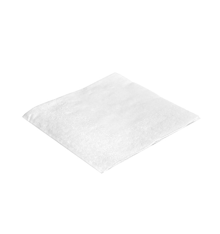 Tovagliolo di Carta Cocktail 20x20cm Bianco (6.000 Pezzi)