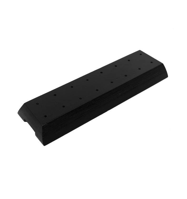 Supporto di Bambu per Spiedi Bambu Nero 20x6x2cm (12 Pezzi) Supporto di Bambu per Spiedi Bambu Nero 20x6x2cm (12 Pezzi)