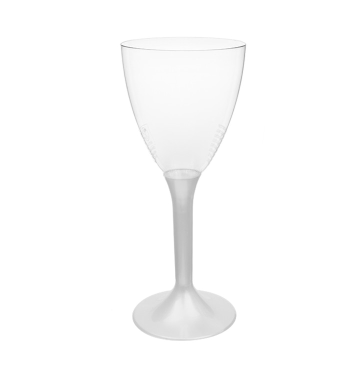 Calice Plastica Vino Gambo Bianco Perlati 180ml 2P (20 Pezzi) Calice Plastica Vino Gambo Bianco Perlati 180ml 2P (20 Pezzi)