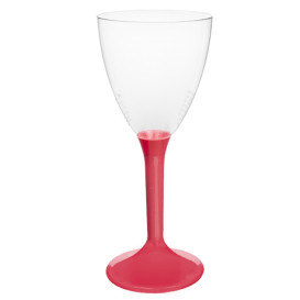 Calice Plastica Vino Gambo Corallo 180ml 2P (20 Pezzi)