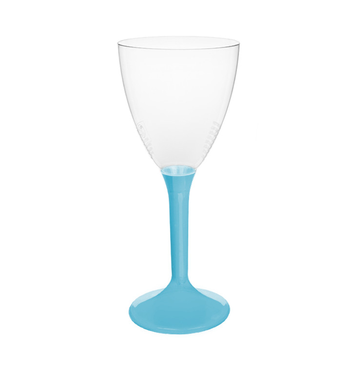 Calice Plastica Vino Gambo Turchese 180ml 2P (20 Pezzi) Calice Plastica Vino Gambo Turchese 180ml 2P (20 Pezzi)