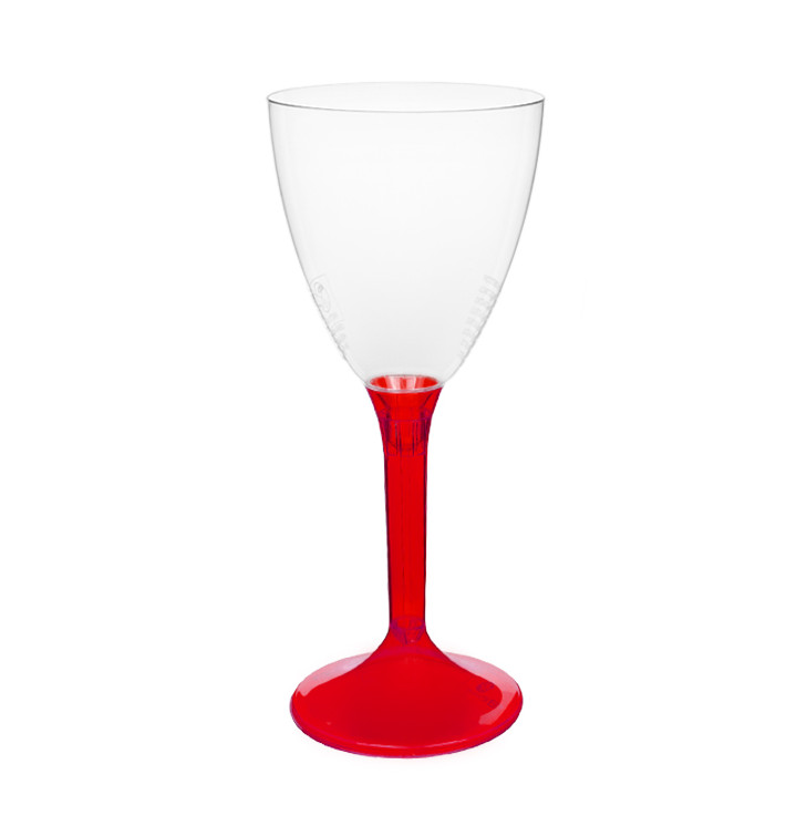 Calice Plastica Vino Gambo Red Transp. 180ml 2P (20 Pezzi) Calice Plastica Vino Gambo Red Transp. 180ml 2P (20 Pezzi)
