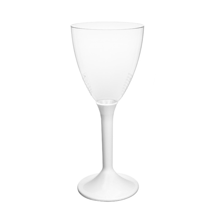 Calice Plastica Vino Gambo Bianco 180ml 2P (20 Pezzi) Calice Plastica Vino Gambo Bianco 180ml 2P (20 Pezzi)