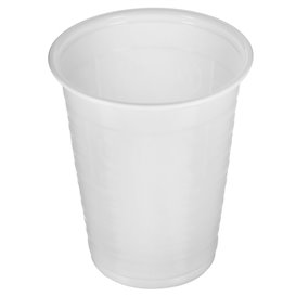 Bicchiere di Plastica PP Bianco 200ml Ø7,0cm (100 Pezzi)