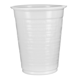 Bicchiere di Plastica PS Bianco 200ml Ø7,0cm (100 Pezzi)