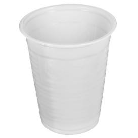 Bicchiere di Plastica PS Bianco 200ml Ø7,0cm (100 Pezzi)