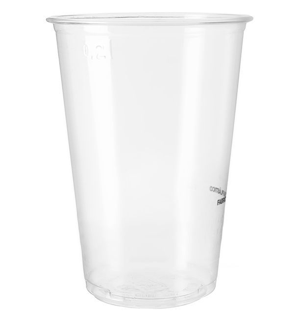 Bicchiere in PLA Biodegradabile Trasparente 230ml Ø7cm (100 Pezzi)