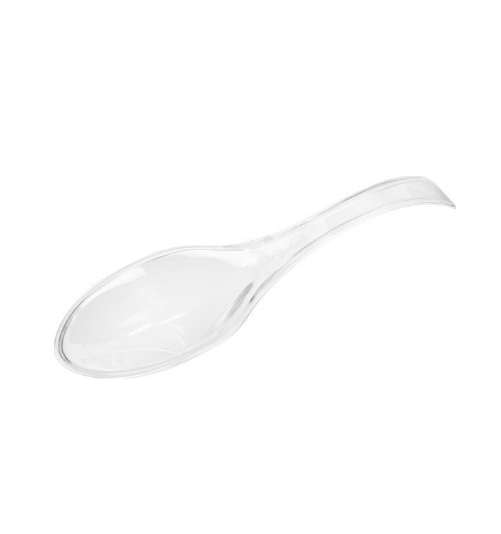 Mini Cucchiaio Degustazione Single-Dose Trasparente 120 mm (600 Pezzi) Mini Cucchiaio Degustazione Single-Dose Trasparente 120 mm (600 Pezzi)