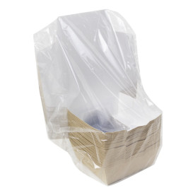 Scatola di Carta Kraft con Finestra 140x140x50mm (25 Pezzi)