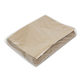 Sacchetto con Base e Auto Chiusura Kraft 21x17 cm (100 Pezzi)