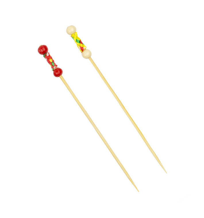 Spiedi di Bambu Giallo 120 mm (1.200 Pezzi) Spiedi di Bambu Giallo 120 mm (1.200 Pezzi)