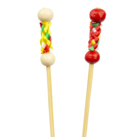 Spiedi di Bambu Giallo 120 mm (1.200 Pezzi)