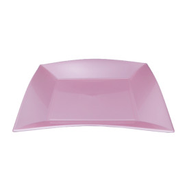 Piatto Plastica Piano Viola Nice Pearl PP 180mm (25 Pezzi)