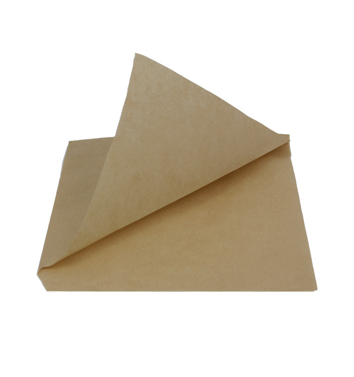 Sacchetto di Carta Antigrasso Kraft 15x15cm (250 Pezzi) Sacchetto di Carta Antigrasso Kraft 15x15cm (250 Pezzi)