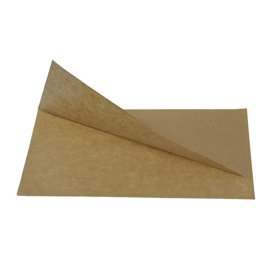 Sacchetto Carta Antigrasso Naturale 25x13/10cm (100 Pezzi)