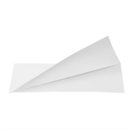 Sacchetto Carta Antigrasso Bianco 22x7,6cm (100 Pezzi)