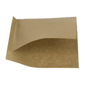 Sacchetto Carta Antigrasso Naturale 15x13/10cm (100 Pezzi)