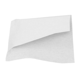 Sacchetto Carta Antigrasso Bianco 15x13/10cm (100 Pezzi)