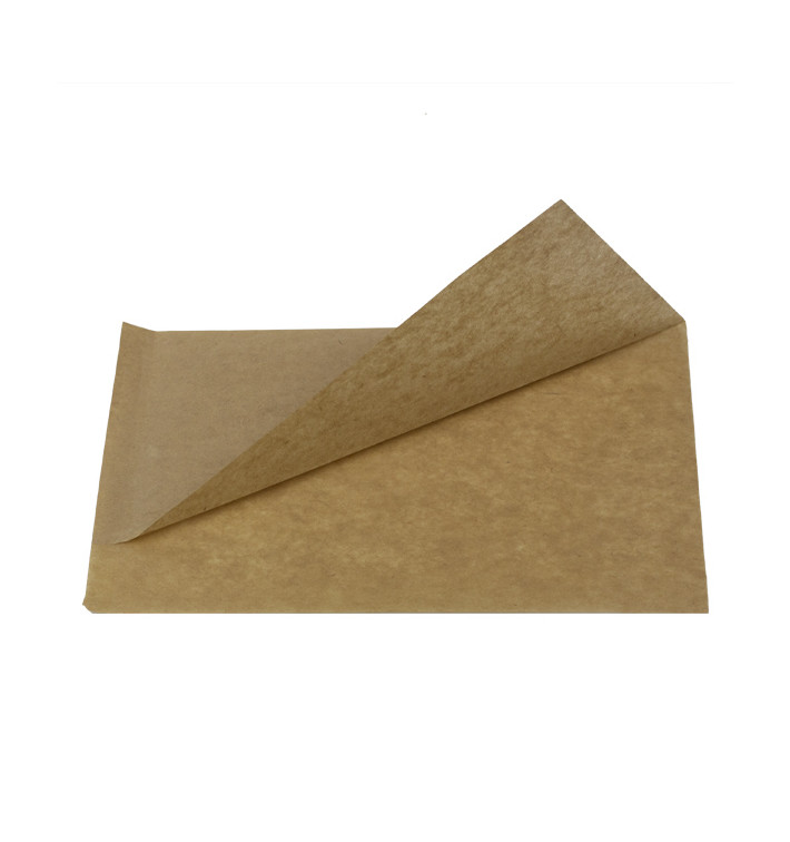 Sacchetto Carta Antigrasso Naturale 20x13/10cm (100 Pezzi) Sacchetto Carta Antigrasso Naturale 20x13/10cm (100 Pezzi)