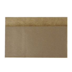 Sacchetto Carta Antigrasso Naturale 20x13/10cm (100 Pezzi)