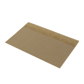 Sacchetto Carta Antigrasso Naturale 20x13/10cm (100 Pezzi)