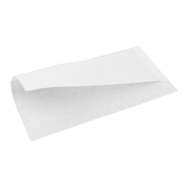 Sacchetto Carta Antigrasso Bianco 25x13/10cm (100 Pezzi)