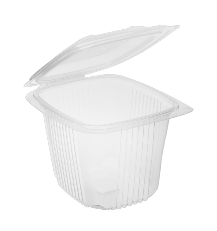 Contenitore Coperchio PP Transparente 750ml 142x123mm (600 Pezzi) Contenitore Coperchio PP Transparente 750ml 142x123mm (600 Pezzi)